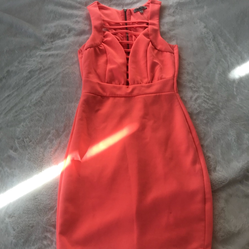 Charlotte Russe Coral party dress